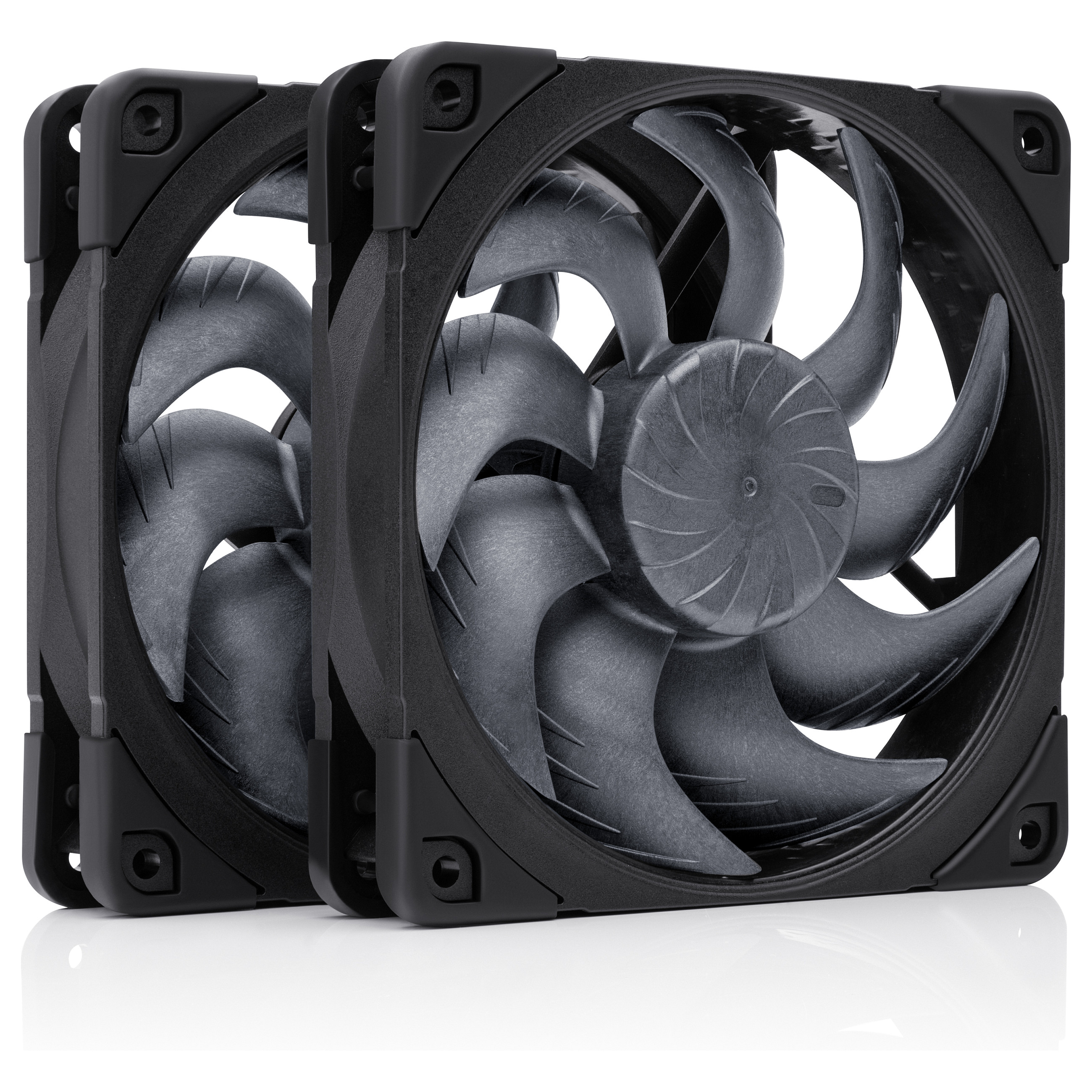 Ftohës për Kasë Noctua NF-A12x25 G2 PWM Sx2-PP chromax.black / 120mm / 0-1800 RPM / PWM / 2-Pack – Zezë