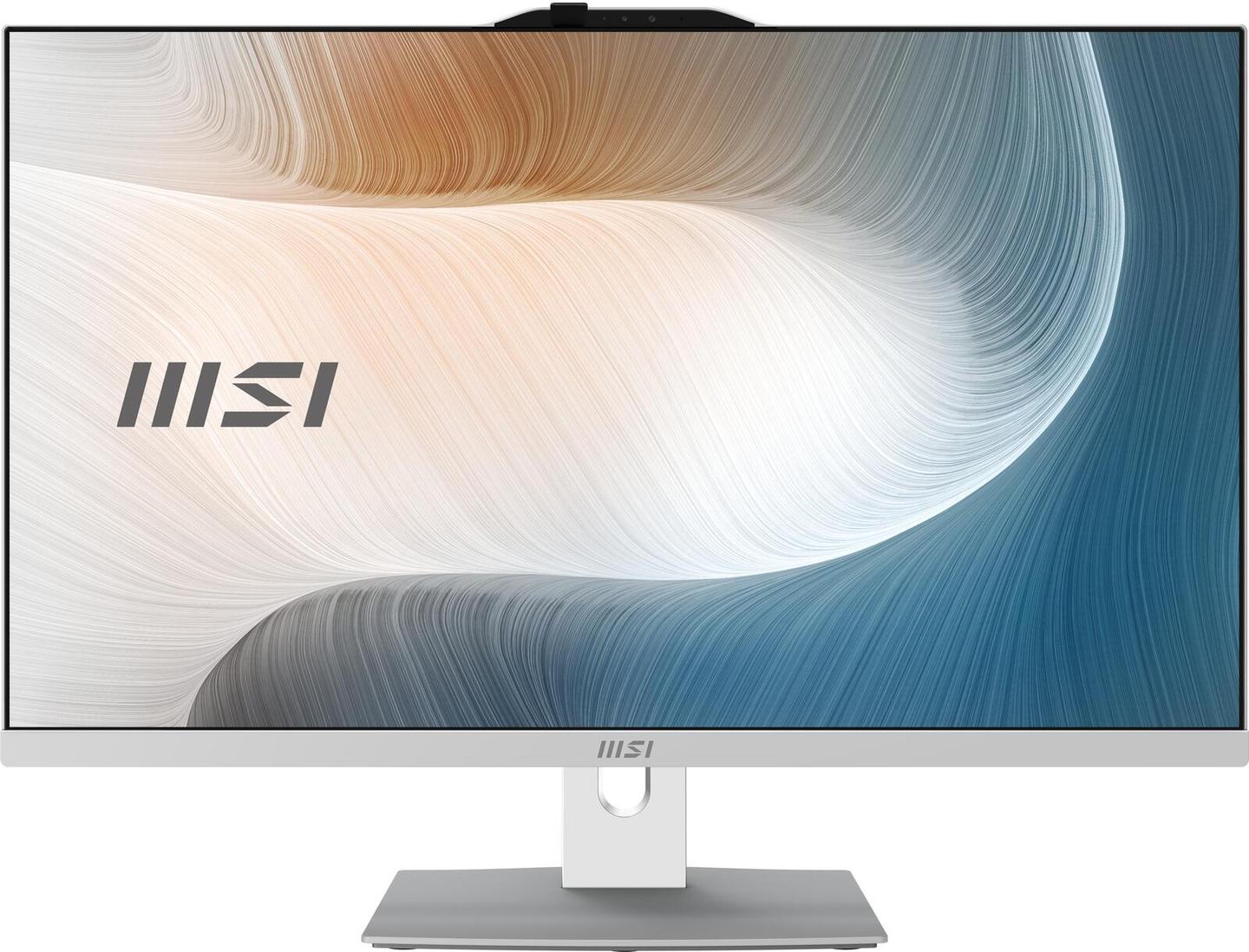 AIO MSI Modern AM272P 1M-1428AT, Core 5 120U, 16GB DDR5, 512GB, 27" FHD IPS 75Hz, Intel Graphics, Maus - Bardhë - 1