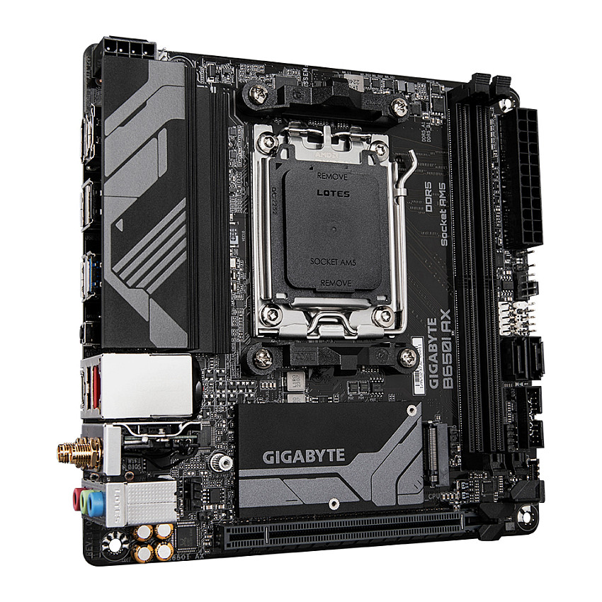 Pllakë Amë Gigabyte B650I AX / AMD AM5 / B650 / DDR5 / Mini-ITX / Wi-Fi 6E / 2.5GbE LAN - 3