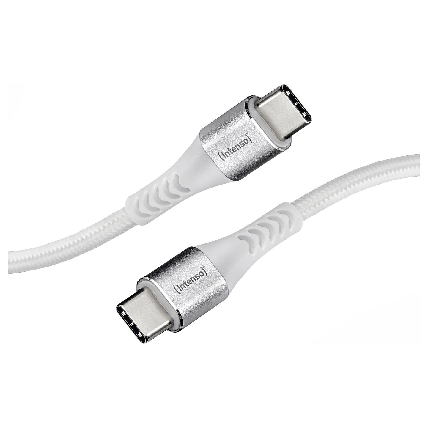 Kabllo USB Intenso C315C / USB-C në USB-C / 1.5m / 480Mbps / 60W / PD 3.0 - Bardhë - 1