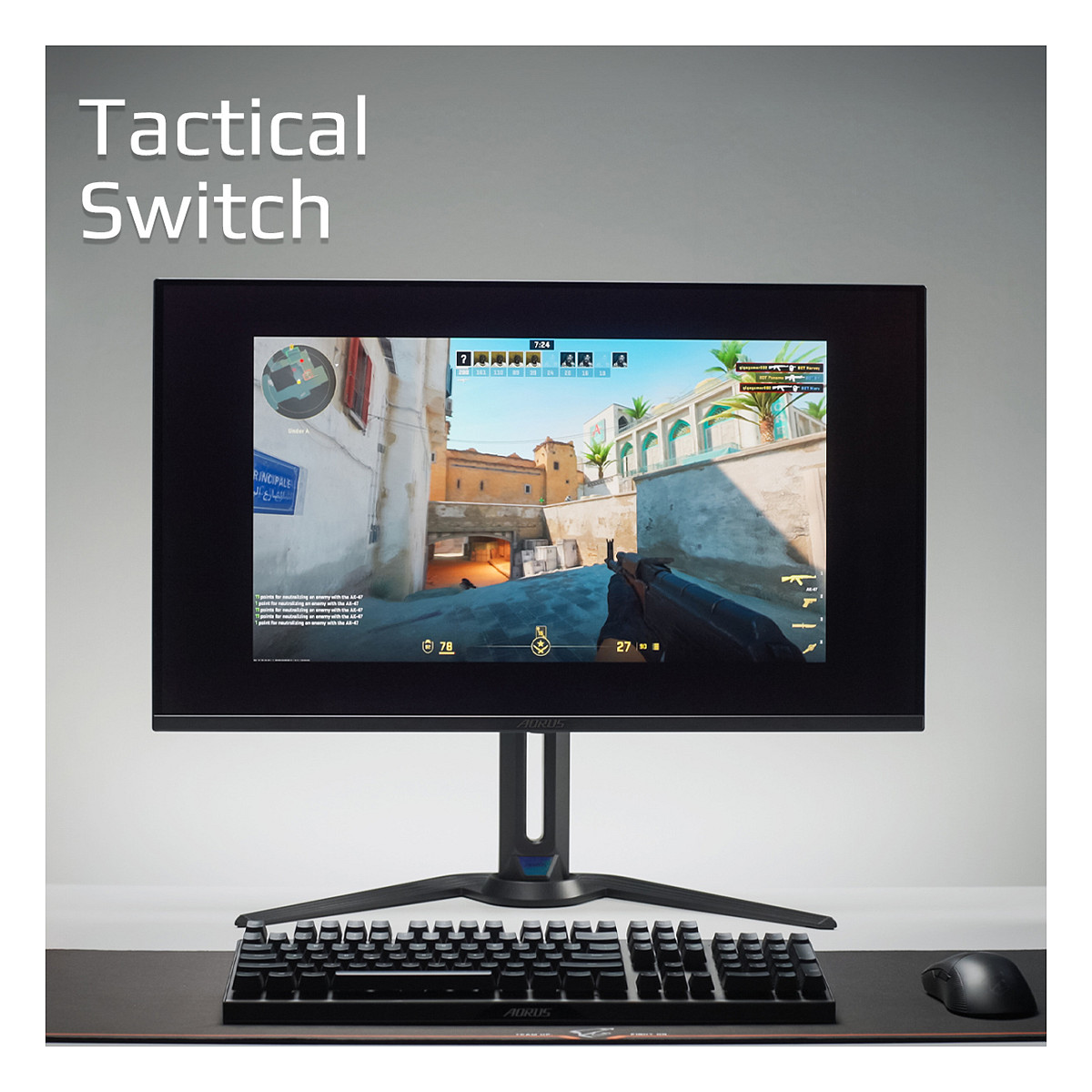 Monitor Gaming Gigabyte Aorus FO32U / 31.5" / 4K Ultra HD OLED / 165 Hz / 0.03 ms / HDMI+USB+DP - Zezë - 13