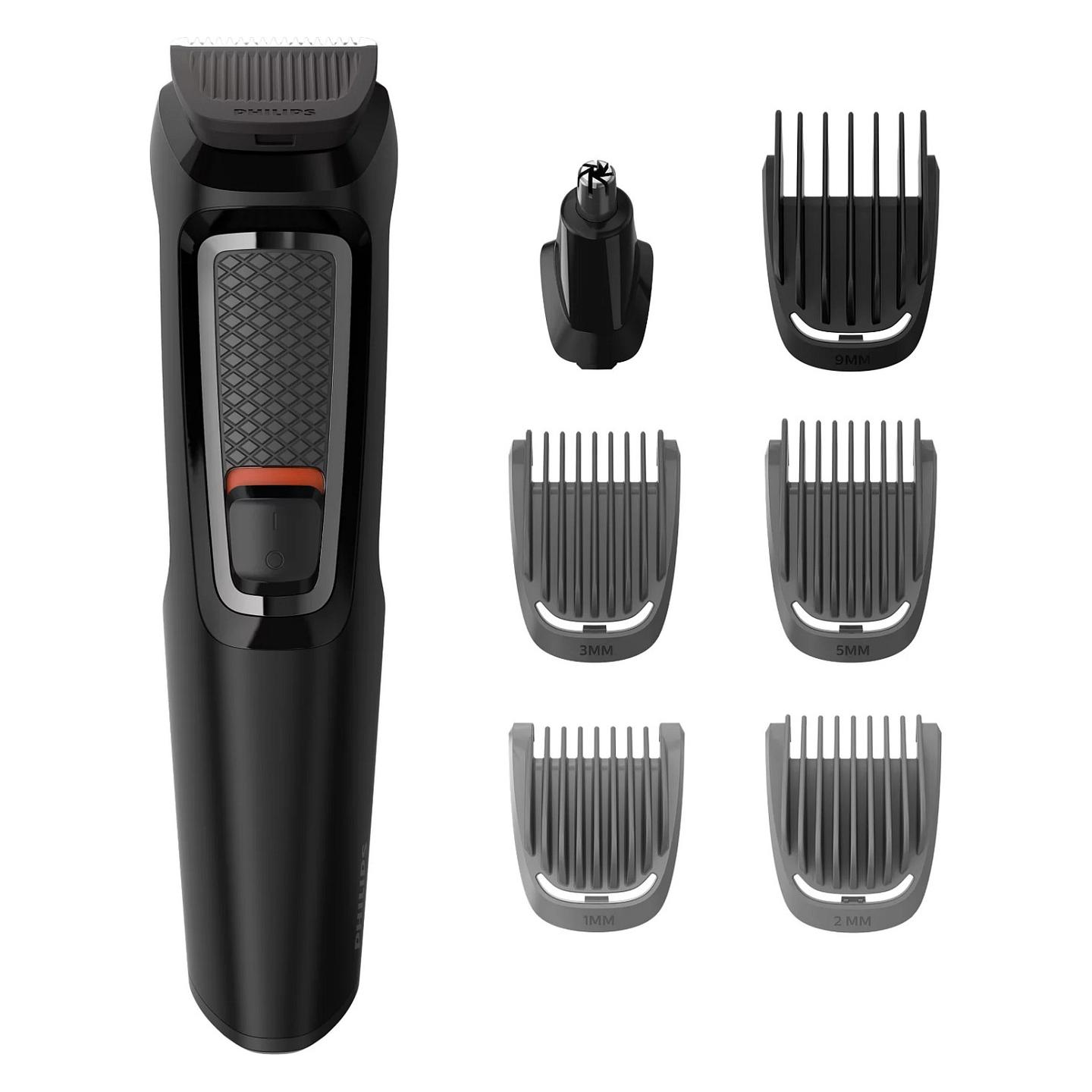 Makinë e Rrojës Philips Multigroom Series 3000 MG3721/14 / 7 në 1 / Për Fytyrë & Flokë – Zezë