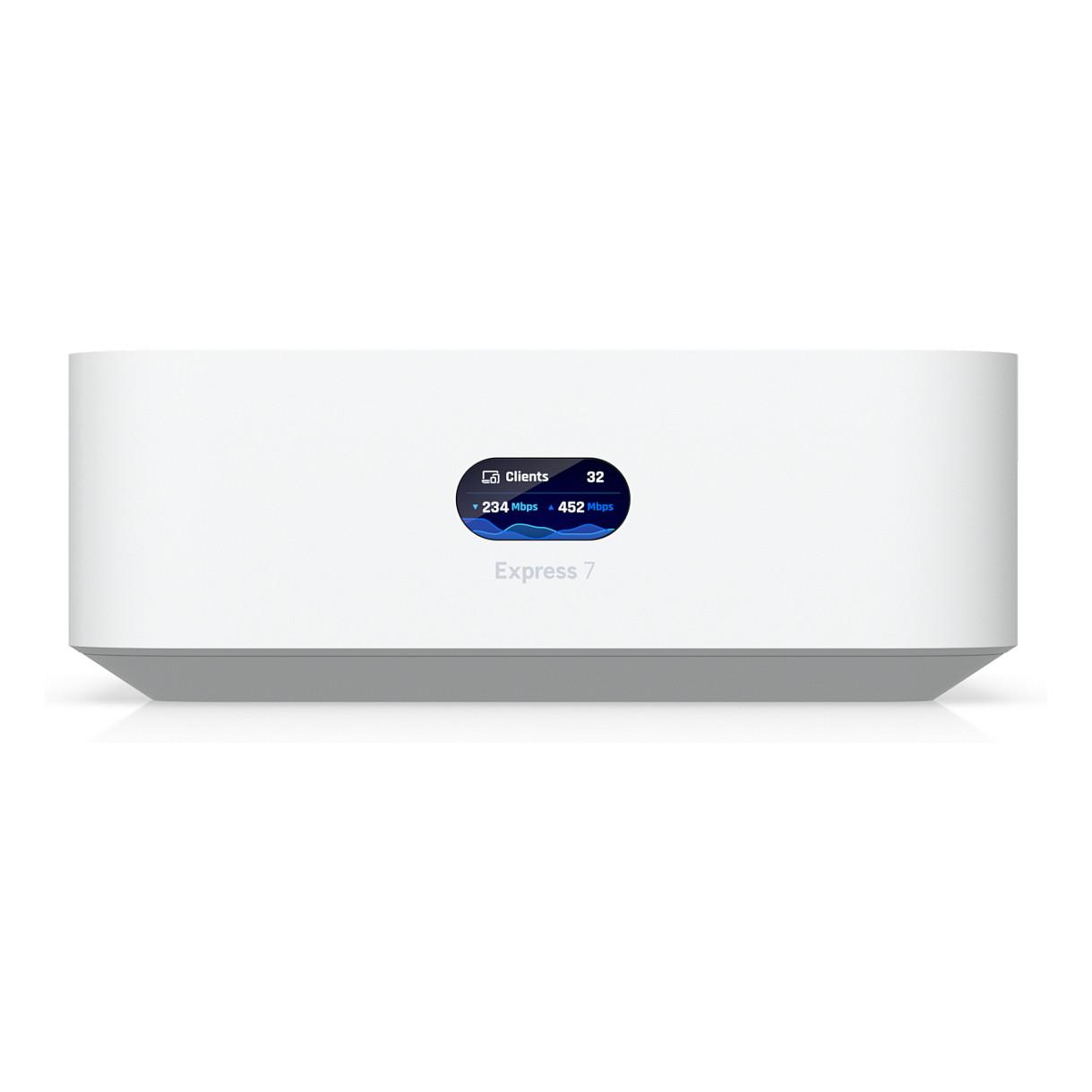 Gateway Ubiquiti UniFi Express 7 UX7, Wi-Fi 7 Tri-Band, 10GbE WAN, 2.5GbE LAN - Bardhë - 2