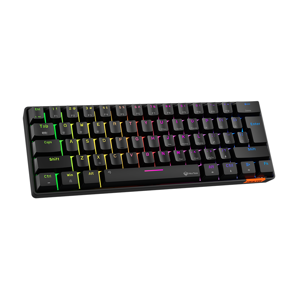Tastierë Gaming Meetion MK005BT Hestia Mechanical 60% / Bluetooth / US / e zezë - 1