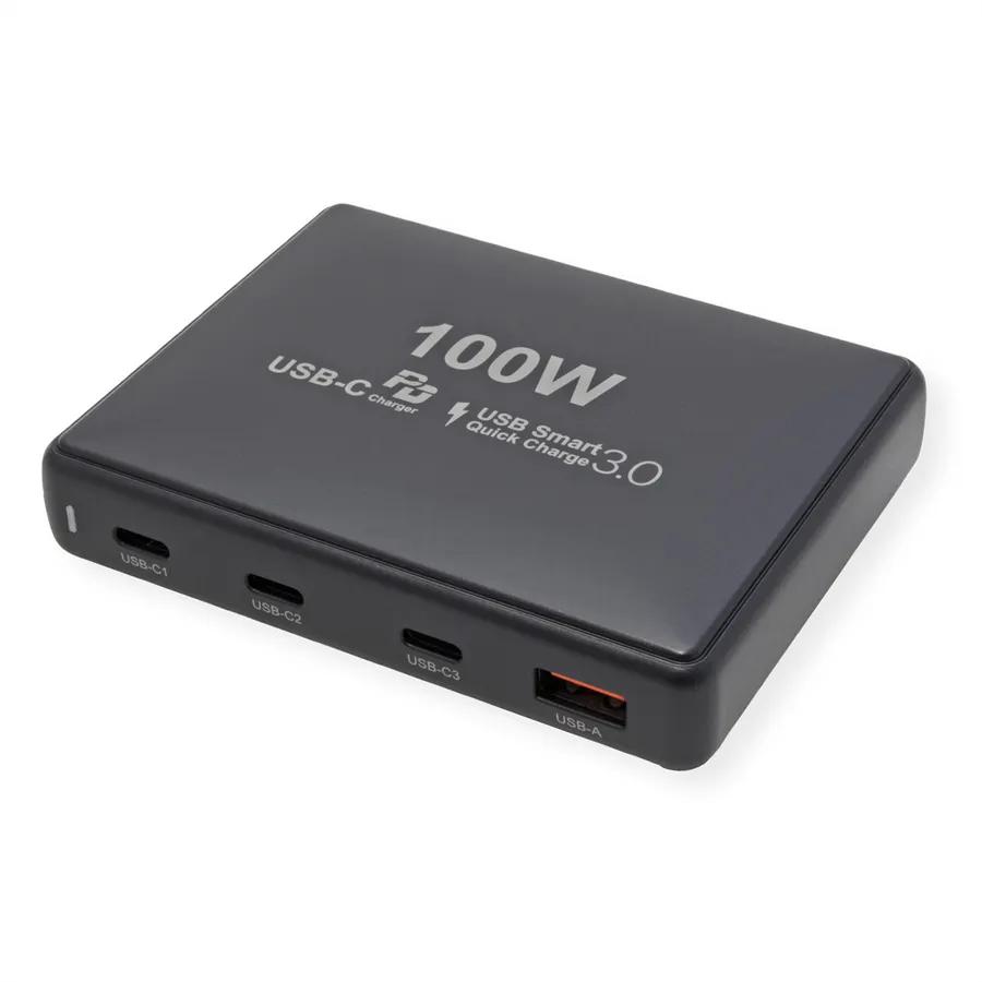 Karikues VALUE 19.99.1098, GaN, 100W, 3x USB-C, 1x USB-A, PD – Zezë