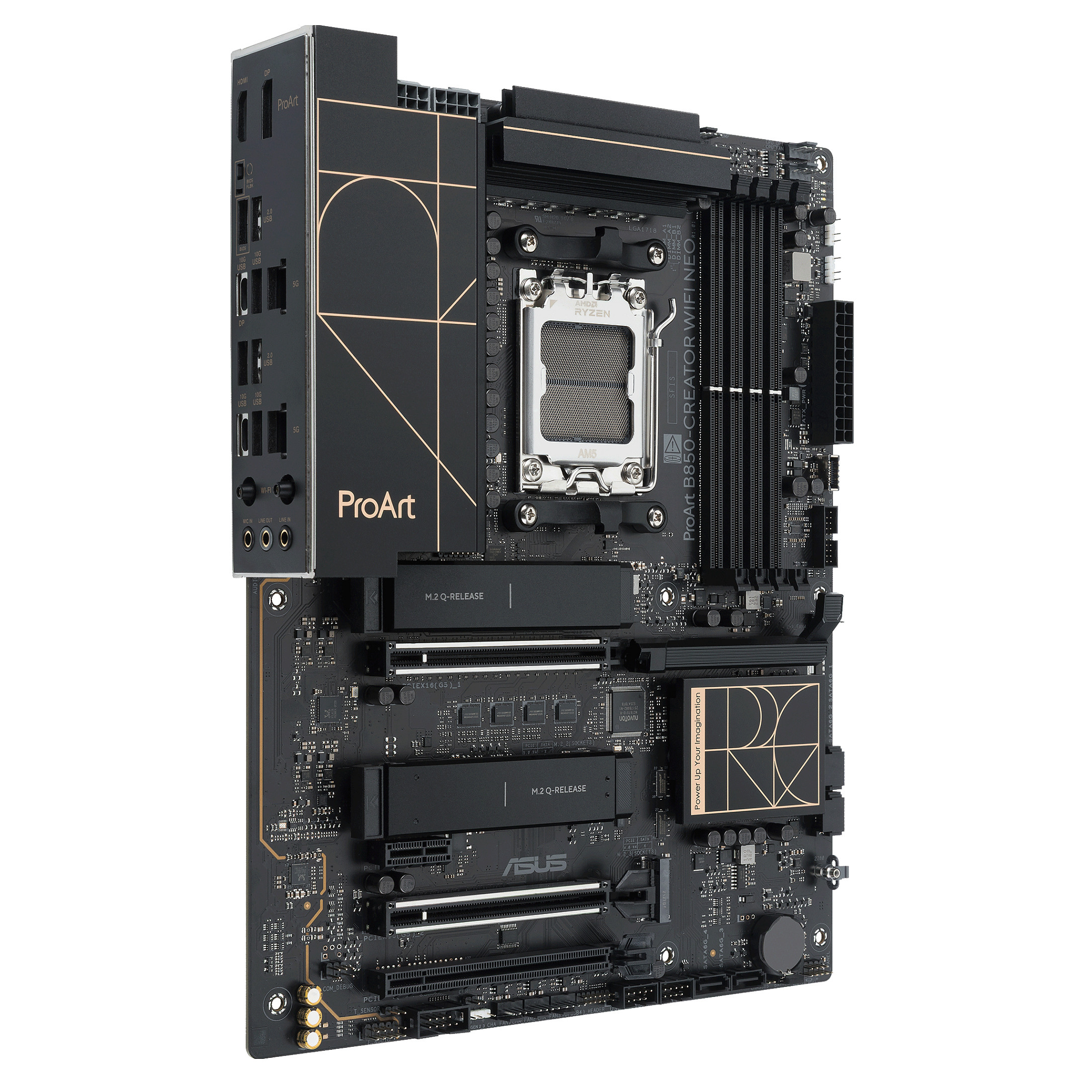 Pllakë Amë ASUS PROART B850-CREATOR WIFI NEO / AMD AM5 / B850 / DDR5 / ATX / Wi-Fi 7 / 5GbE LAN - 4