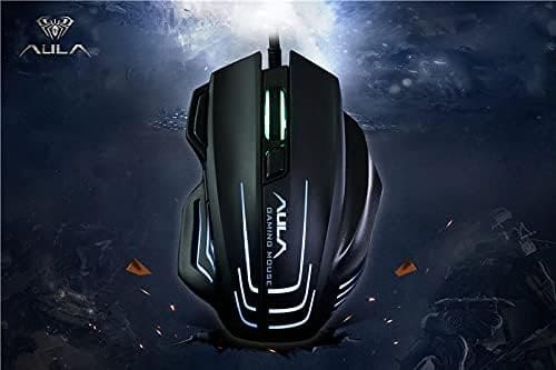 Maus Gaming Aula S18 / E-Sports / USB / LED / 7200 DPI / 8 butona / I zi - 2