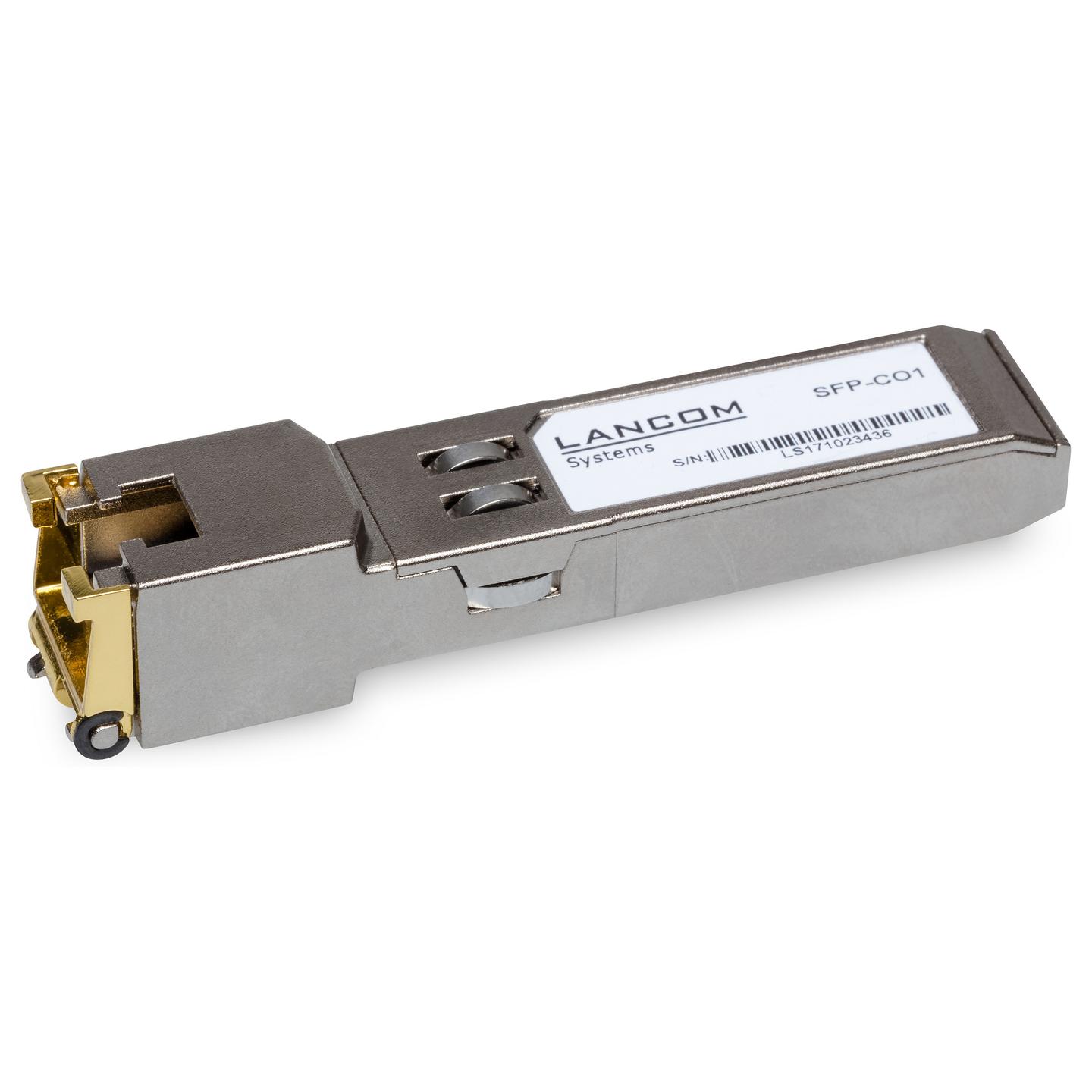 Transceiver SFP LANCOM SFP-CO1, 1Gbps, 1000BASE-T, RJ45, deri në 100m - Argjend 