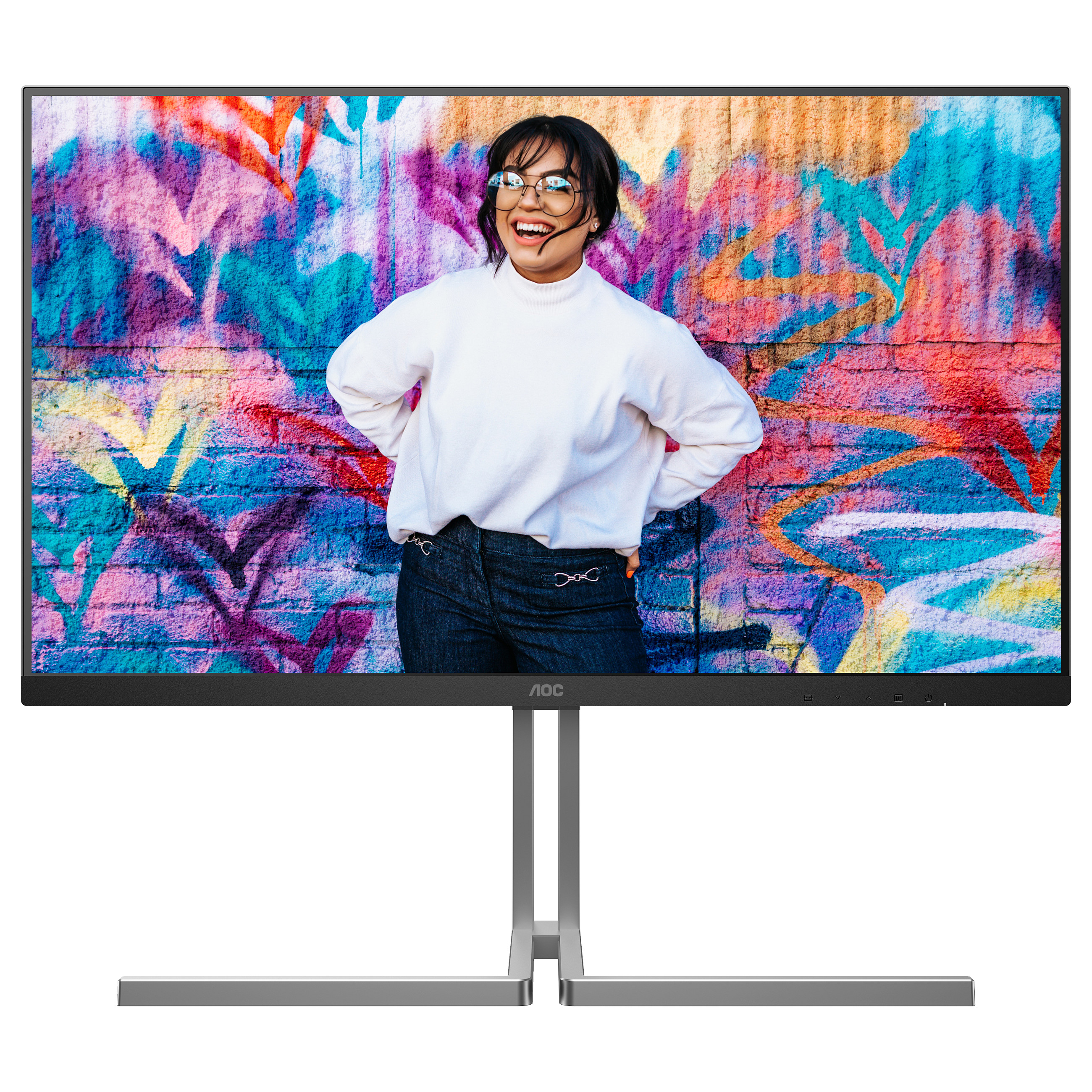 Monitor AOC U32U3CV / 31.5" / 4K UHD IPS / 60Hz / 4ms / HDMI+DisplayPort+USB-C - Zezë - 2