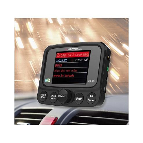 Radio për veturë Albrecht DR 56+, DAB+, DAB, FM, Ekran TFT 2.4" – Zezë - 4