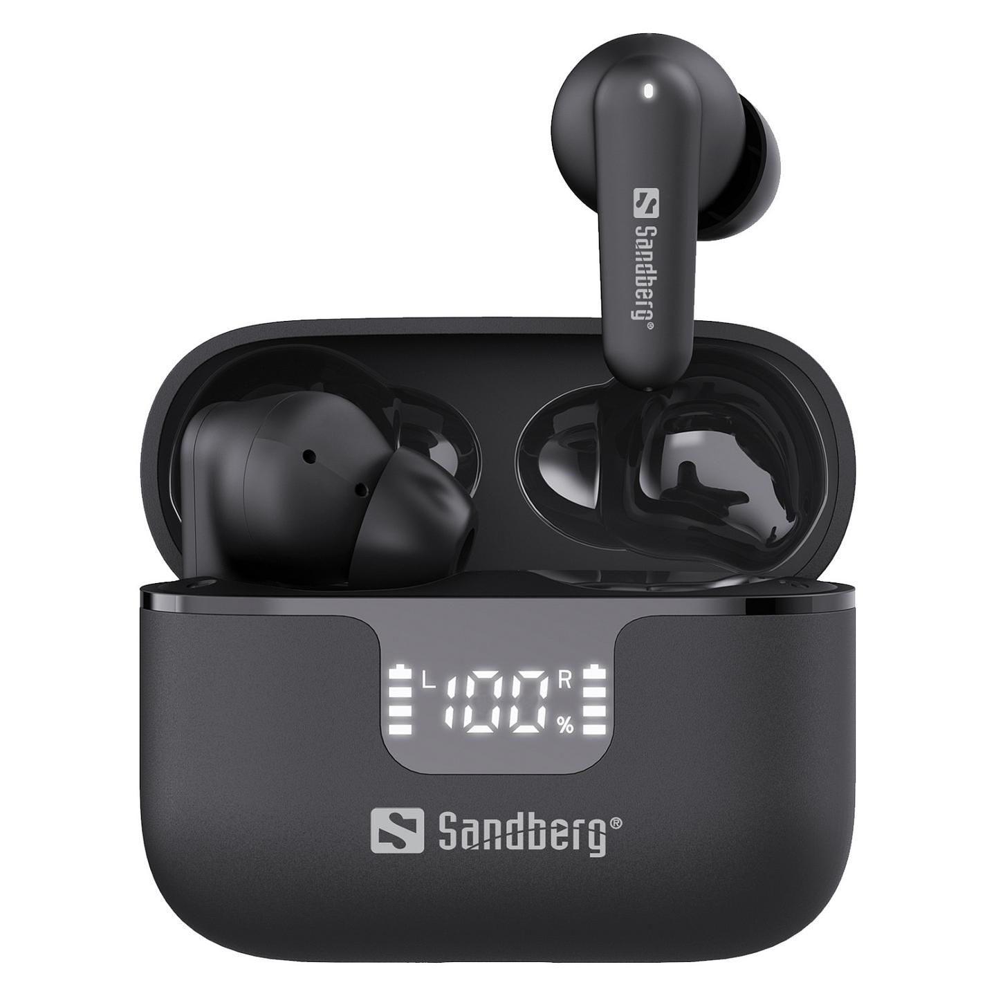 Kufje pa kabllo Sandberg Wireless Earbuds ANC+ENC 126-52 / TWS / Bluetooth 6.0 / 10mm / 20-20000Hz / ANC / ENC - Zezë - 2