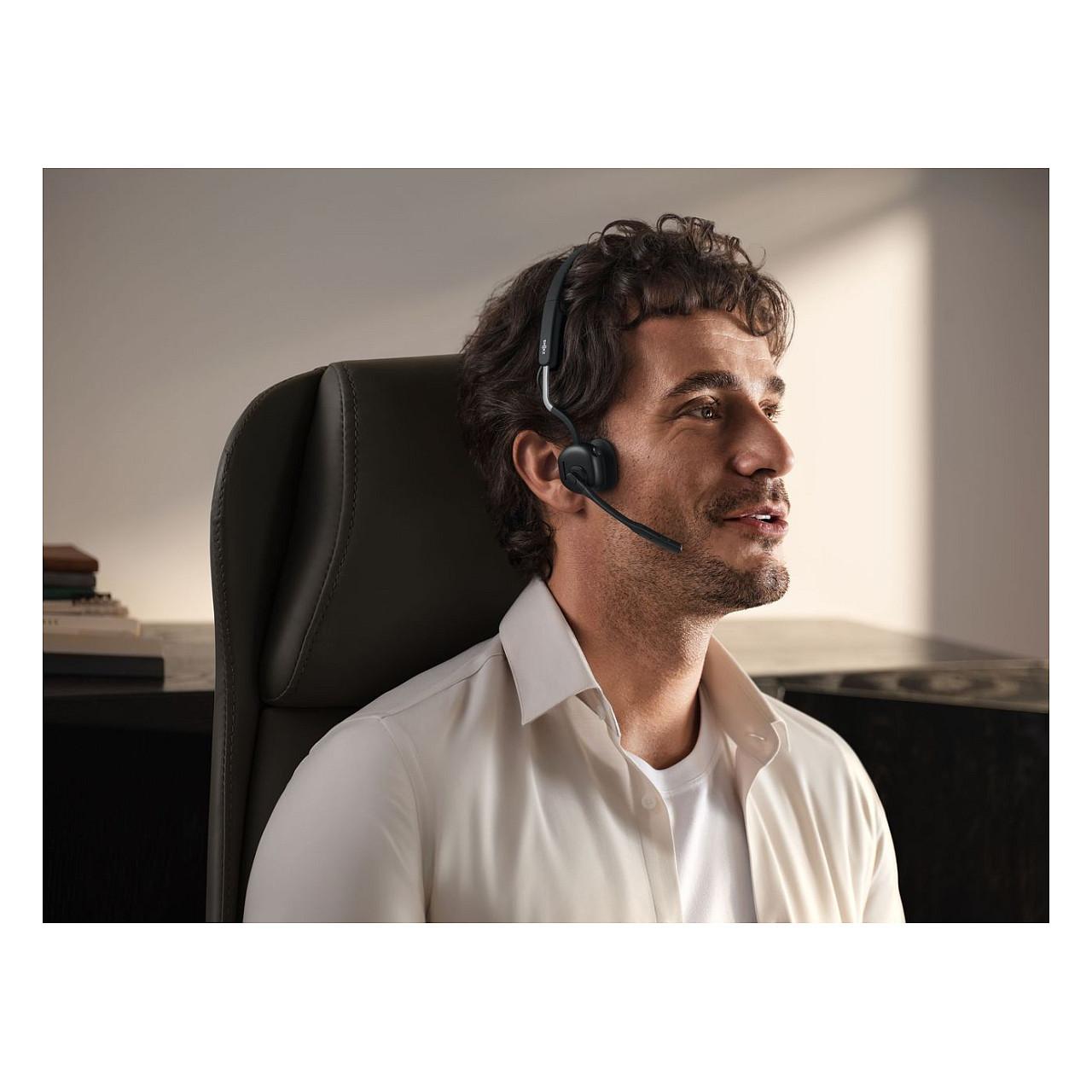 Kufje pa Kabllo Shokz C610-AA-BK / Bluetooth + USB / Open-Ear / Mikrofon – Zezë - 9