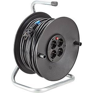 Kabllo Zgjatuese Bachmann 392.181 / 4x Type F / 250 V / 3500 W / 50m - Zezë
