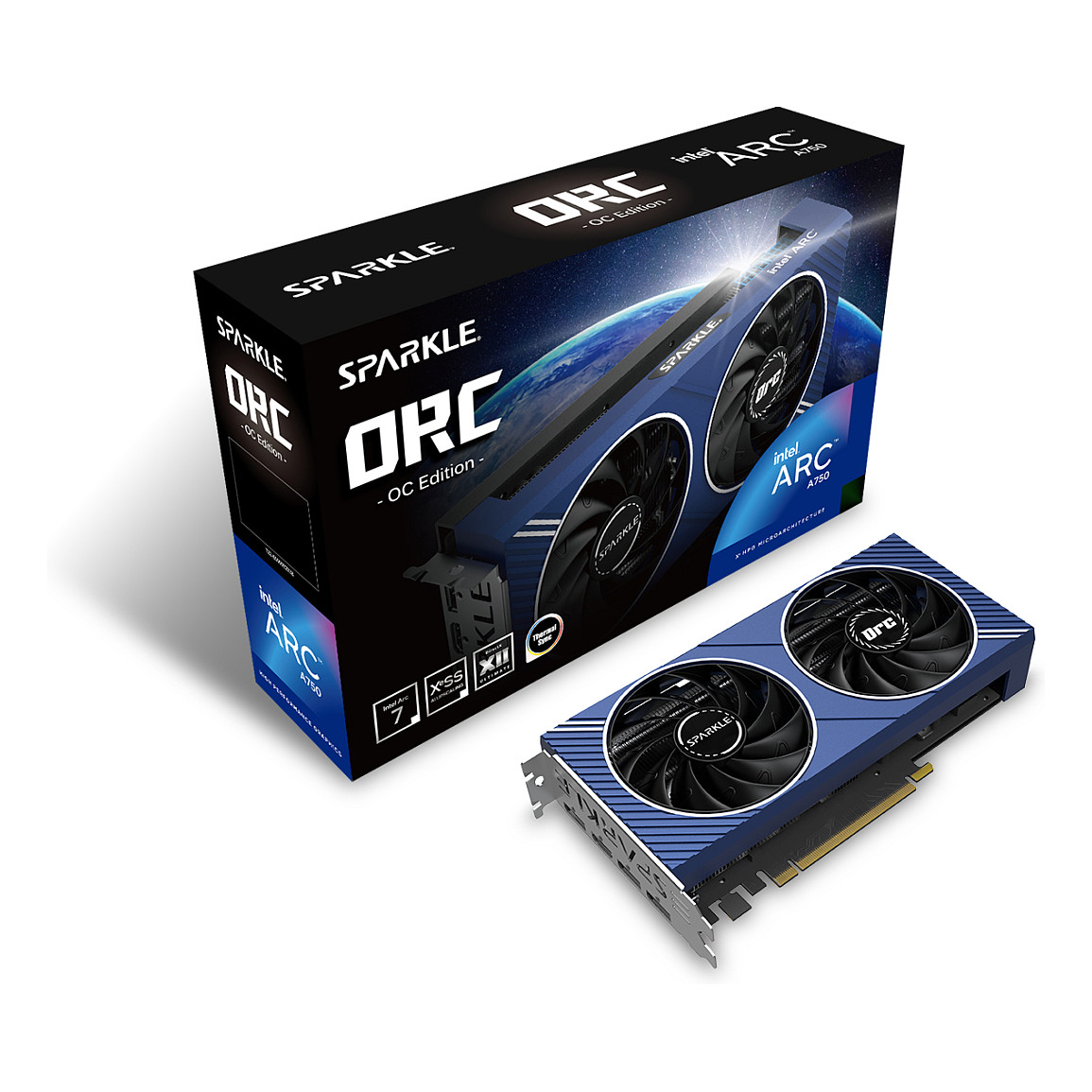 Kartelë Grafike Intel Arc A750 / 8GB GDDR6 / 256-bit / SPARKLE ORC OC Edition - 10