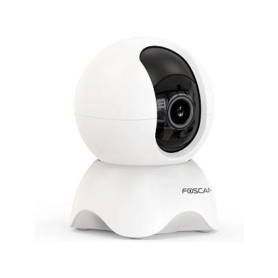 Kamerë Sigurie IP Foscam X5-WB, 5MP, 2560x1920, Wi-Fi, PTZ, 6x Digital Zoom, 8m Night Vision, 2-Way Audio, microSD - Bardhë