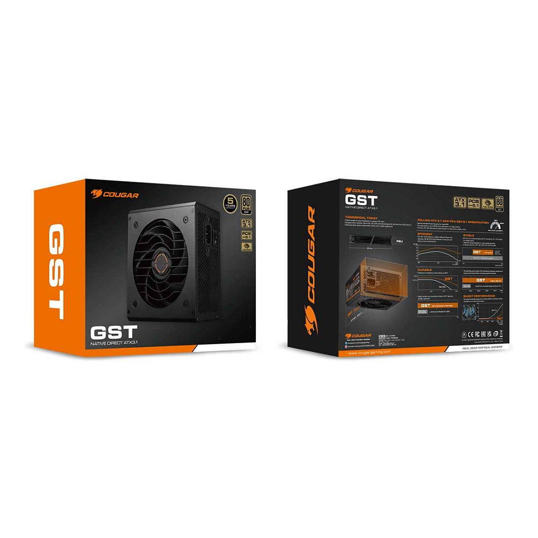 Furnizues Energjie 750W COUGAR Power Supply GST 750W ATX3.1 / 80 Plus Gold - 9