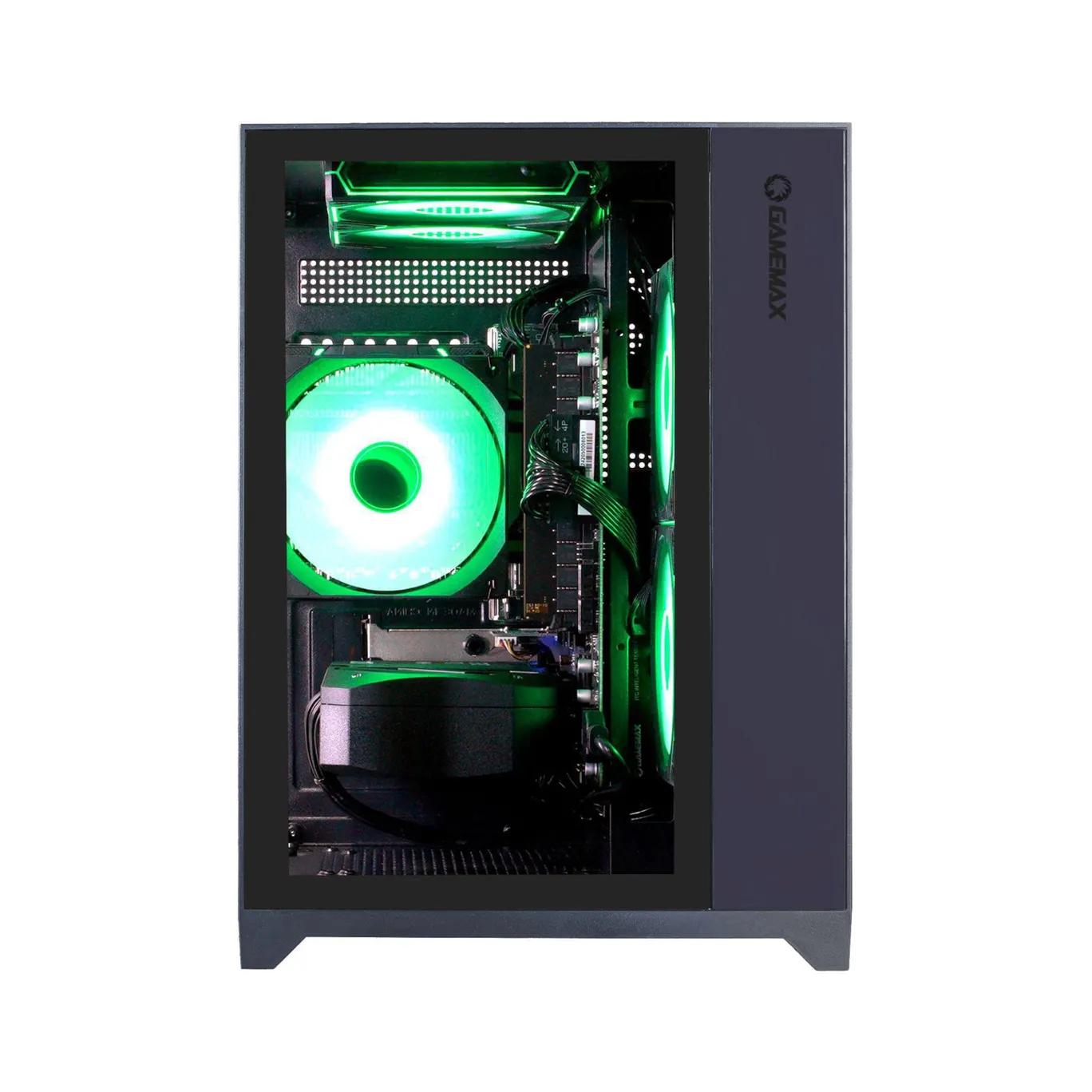 Kompjuter Gaming HYRICAN GAMEMAX Infinity Mini BK 8089, Ryzen 7 5700X, 32GB DDR4, 1TB, RTX 5060 - Zezë - 3