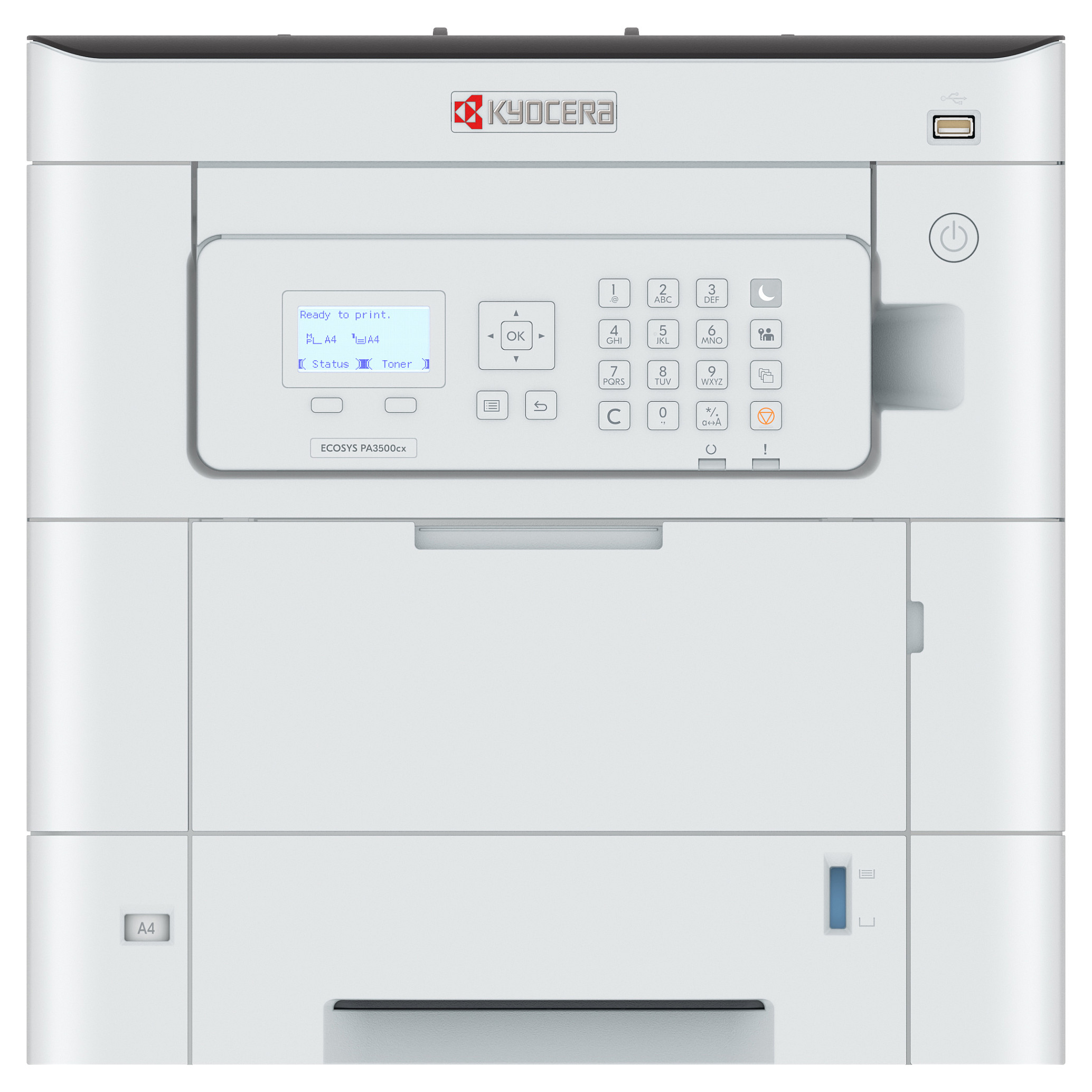 Printer Laser KYOCERA ECOSYS PA3500cx / Laser me Ngjyra / A4 / 1200 × 1200 DPI / Duplex - Zezë/Bardhë