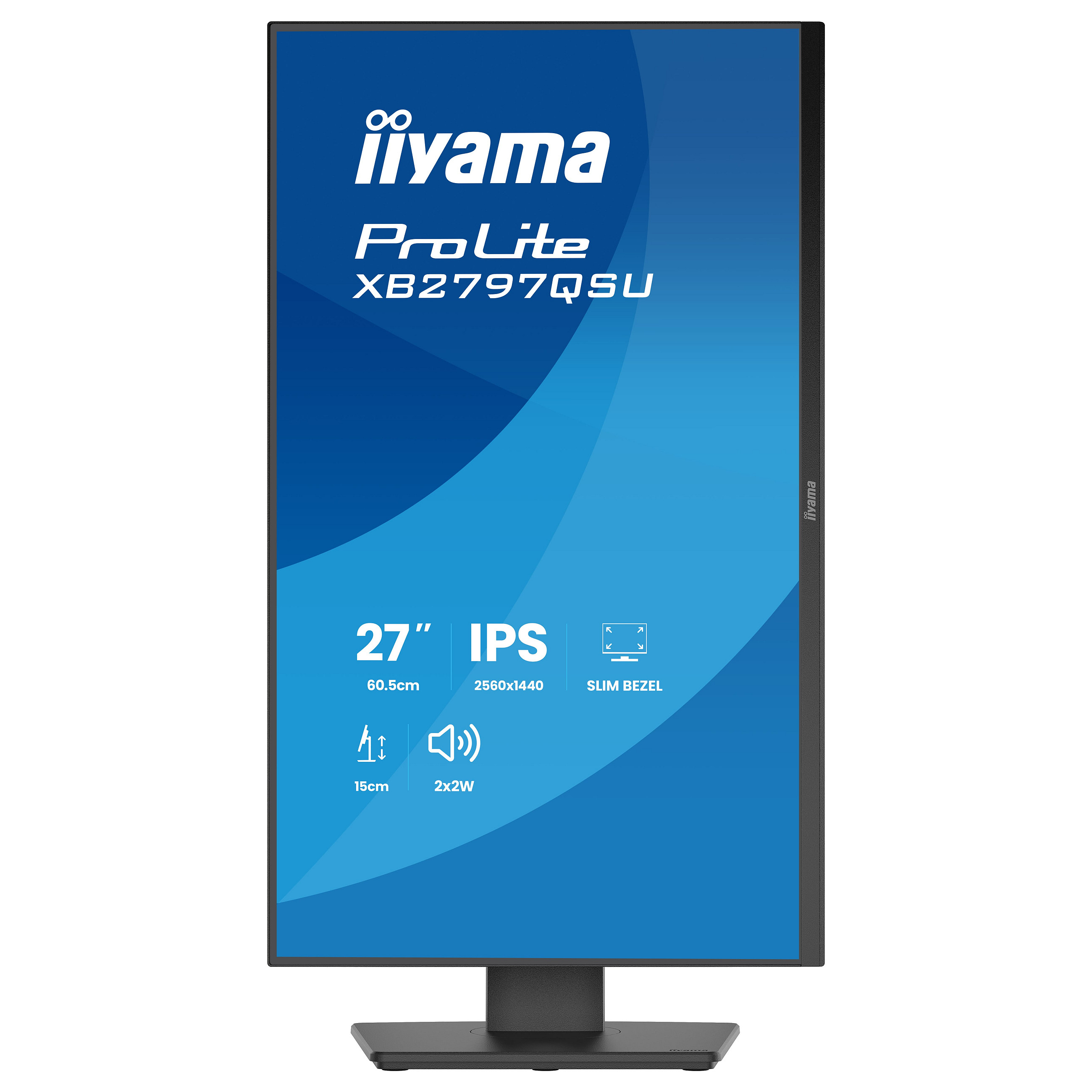 Monitor iiyama ProLite XB2797QSU-B1 / 27"/ Quad HD IPS LED / 75Hz / 1ms / HDMI+DP - Zezë - 4