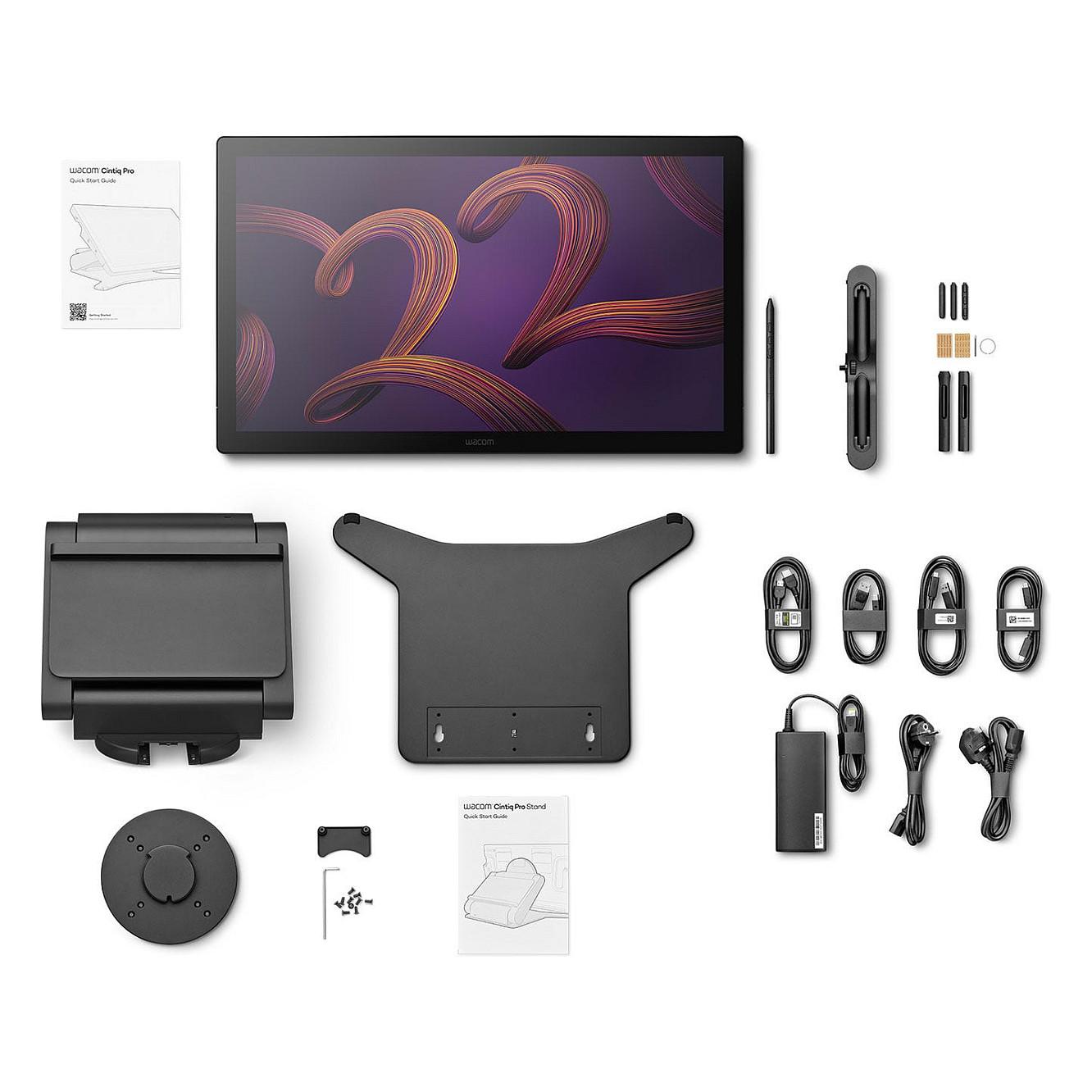 Tabletë Grafik Wacom Cintiq Pro 22 DTH227K0B-ST, 22", 4K UHD, 476 x 268 mm, USB - Zezë - 4