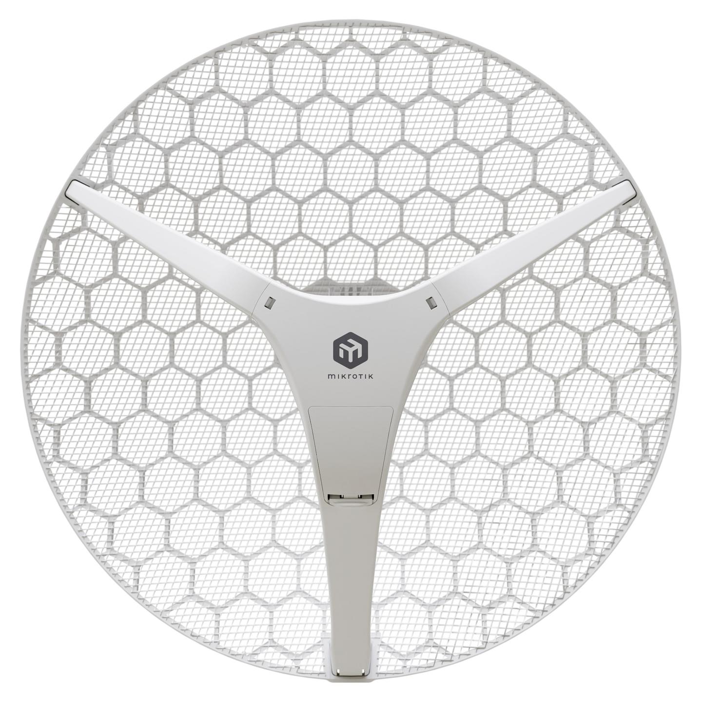 Access Point MikroTik LHG XL 5 ax, Wi-Fi 6, 5GHz, 1200Mbps, Antenë 27dBi, 1× Gigabit Ethernet, PoE Pasiv - Bardhë
