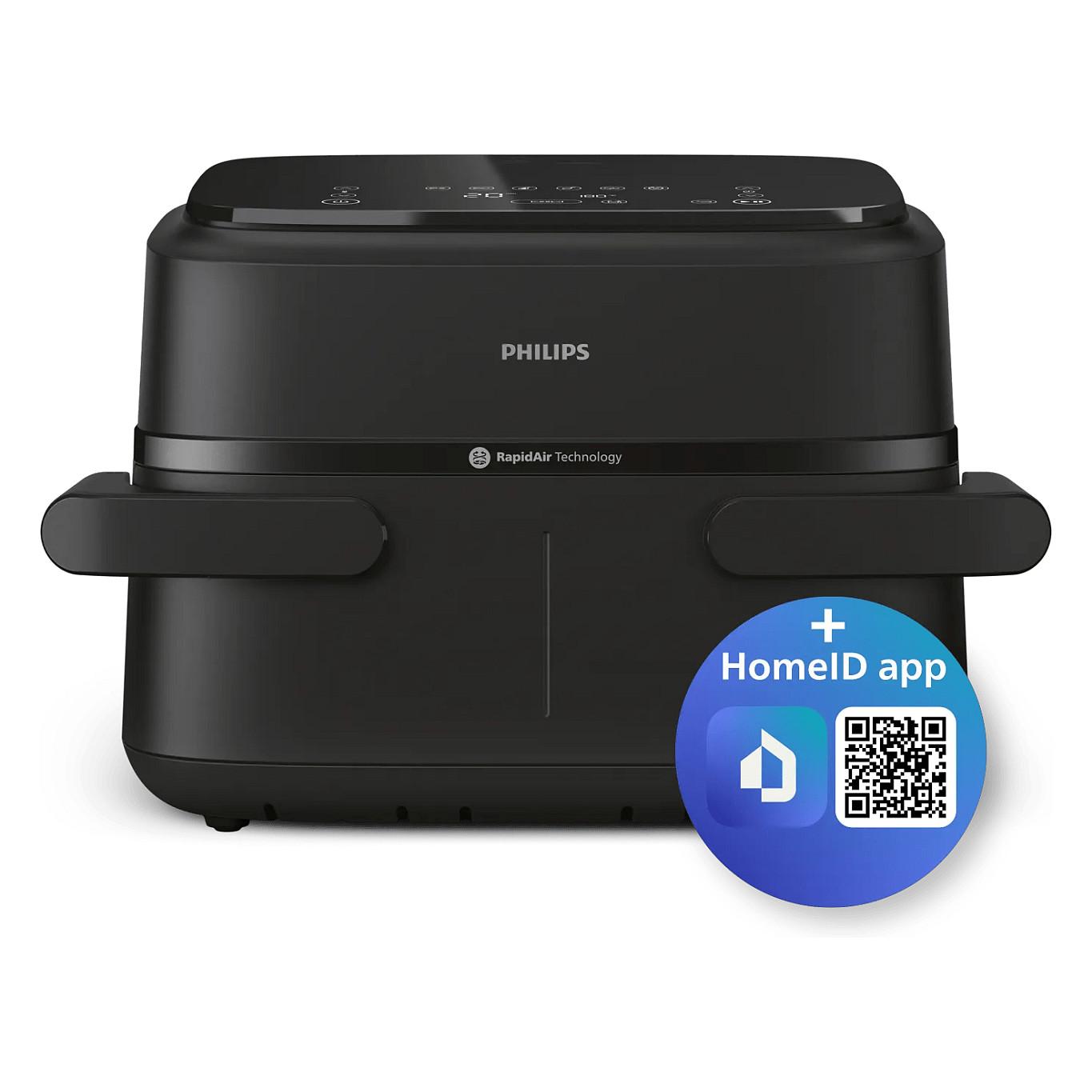 Fryer Philips 1000 Series / NA150/00 / 7.1L / 2450W / 2x3.55L / 6 Programe / 40–200°C / RapidAir Plus / Sync – Zezë - 13