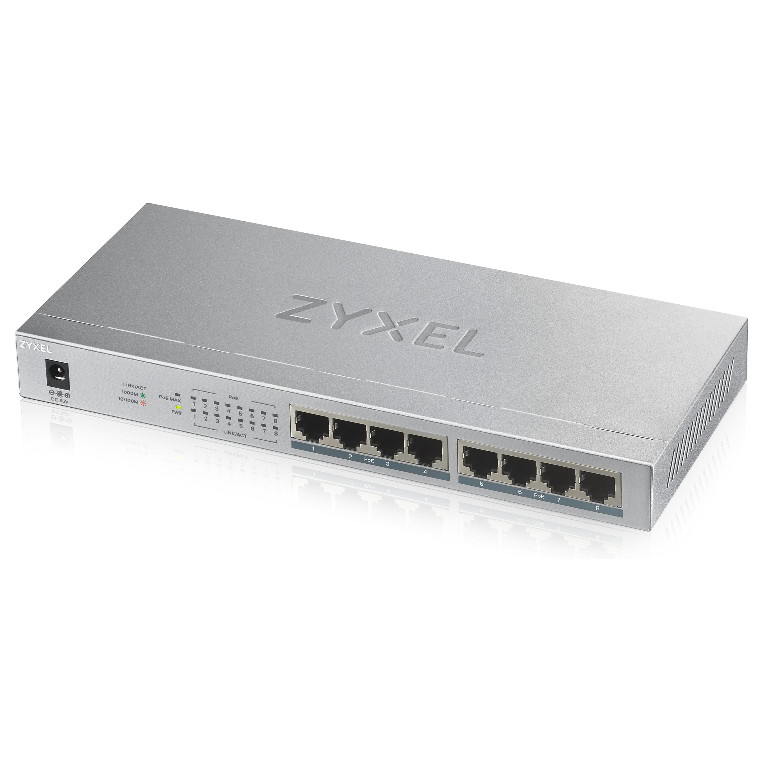Switch 8P Zyxel GS-1008HP POE - 1