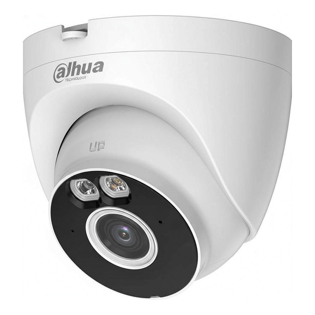 Kamerë Sigurie IP CCTV Dahua Turret A1 T5A-PV, 5MP, 2.8mm, 108°, Wi-Fi 6, IR 30m, Smart Dual Light, AI, Audio 2-Kahëshe, Sirenë, MicroSD deri 256GB, IP67 - Bardhë