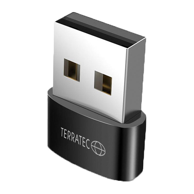 Adapter TerraTec CONNECT C20 / 3x USB-A Mashkull në USB-C Femër / USB 3.2 Gen 1 / Set - Zezë