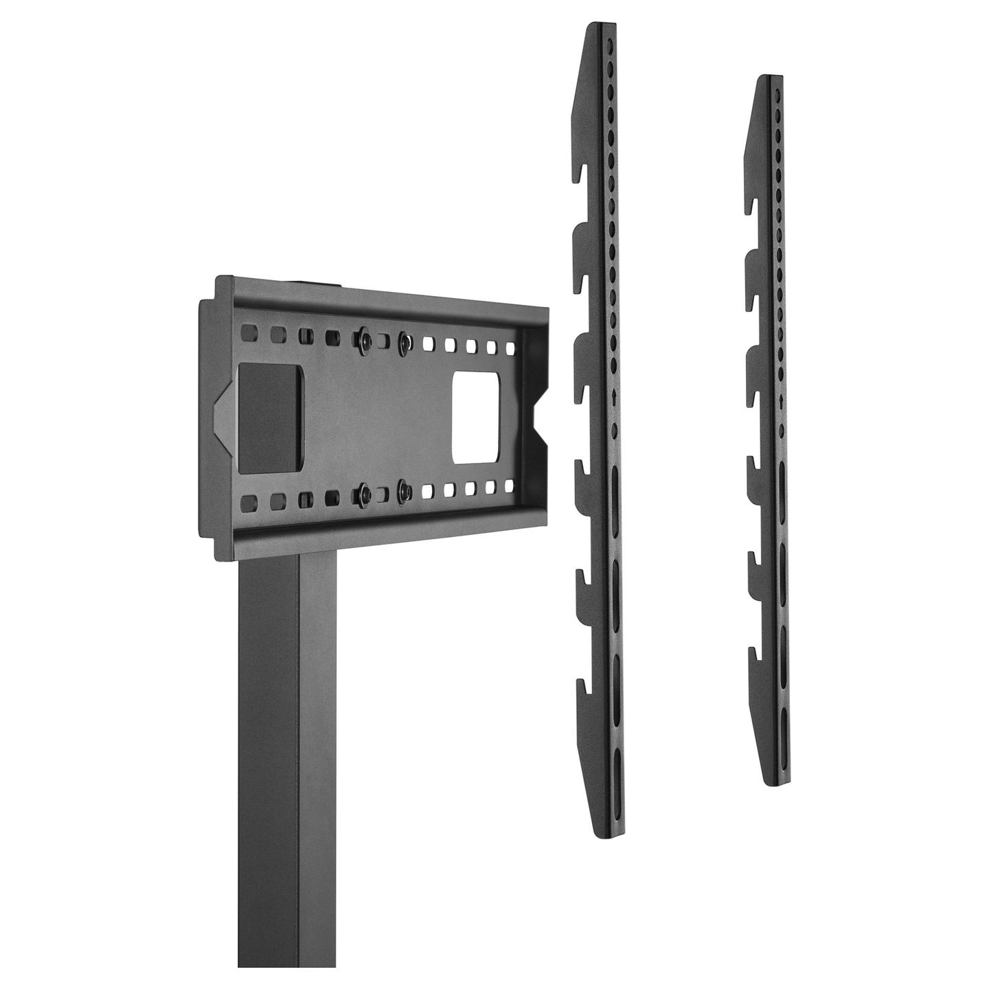 Mbajtëse për TV Equip 650613 , 37–75" , deri 40kg , për dysheme , lartësi e rregullueshme , e rrotullueshme ±35° , VESA 200x200–600x400 - Zezë - 10