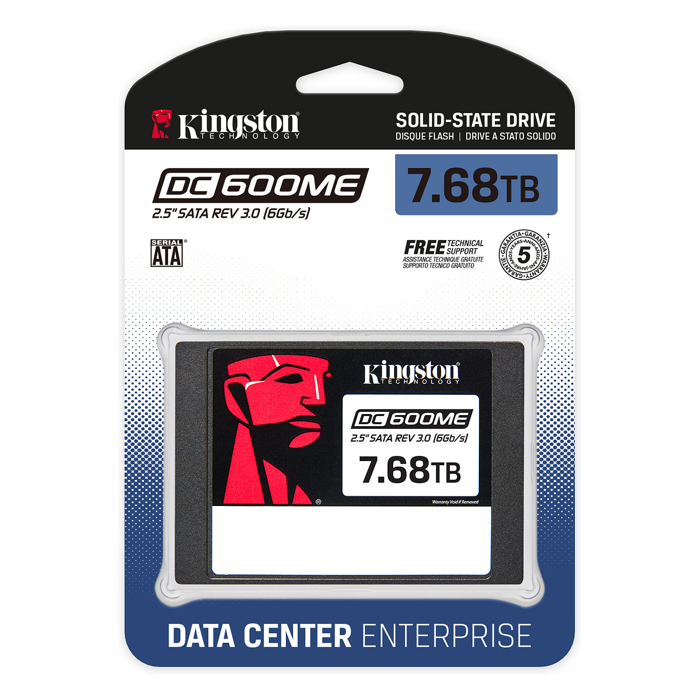 SSD e Brendshme 7.6TB Kingston 2.5" (6.4cm) SATAIII DC600ME - 3