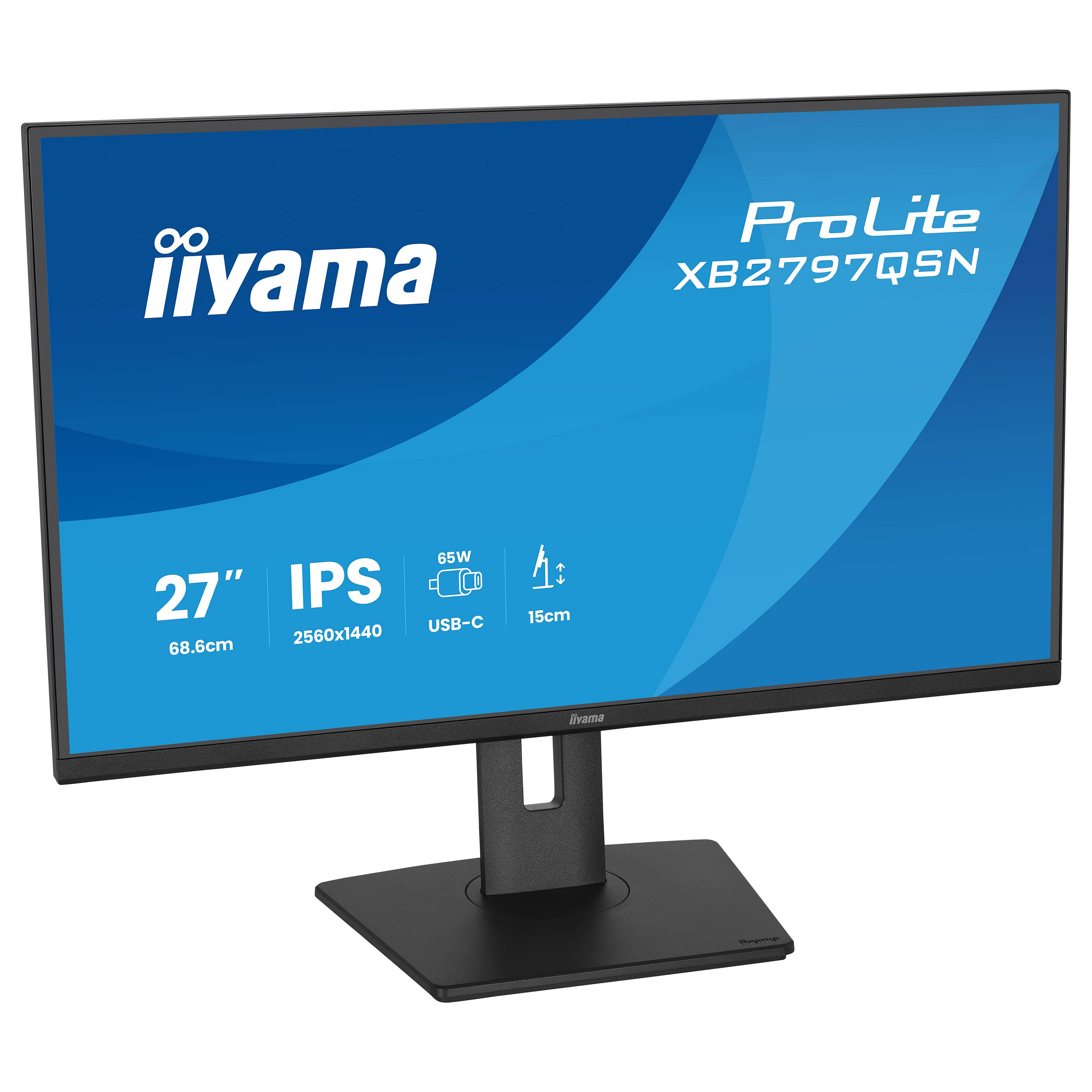 Monitor IIYAMA XB2797QSN-B1 / 27"/ Quad HD IPS / LCD / 75Hz / 1ms / HDMI+USB+DP - Zezë - 5