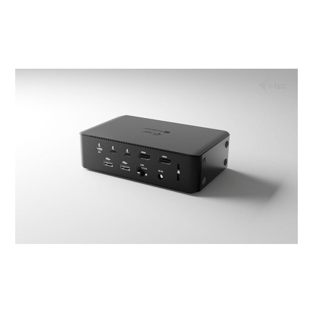Docking Station i-tec TB5QUATTRODOCKPD, Thunderbolt 5, Power Delivery 140W, 5x USB, 2.5GbE LAN, SD/TF, Audio 3.5mm, deri në 4 monitorë - Zezë - 3