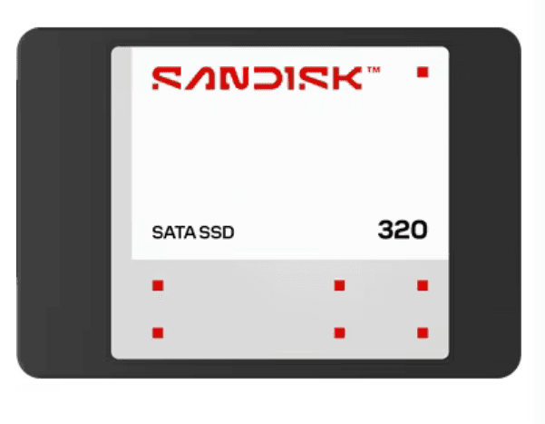 SSD e Brendshme SanDisk 320, 1TB, 2.5", SATA III - Bardhë/Zezë