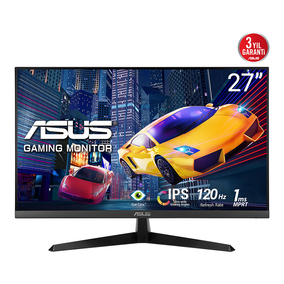 Monitor ASUS VY279HGR / 27″ / FHD / IPS LCD / 16:9 / 120Hz / 1ms / HDMI + VGA / E zezë - 1