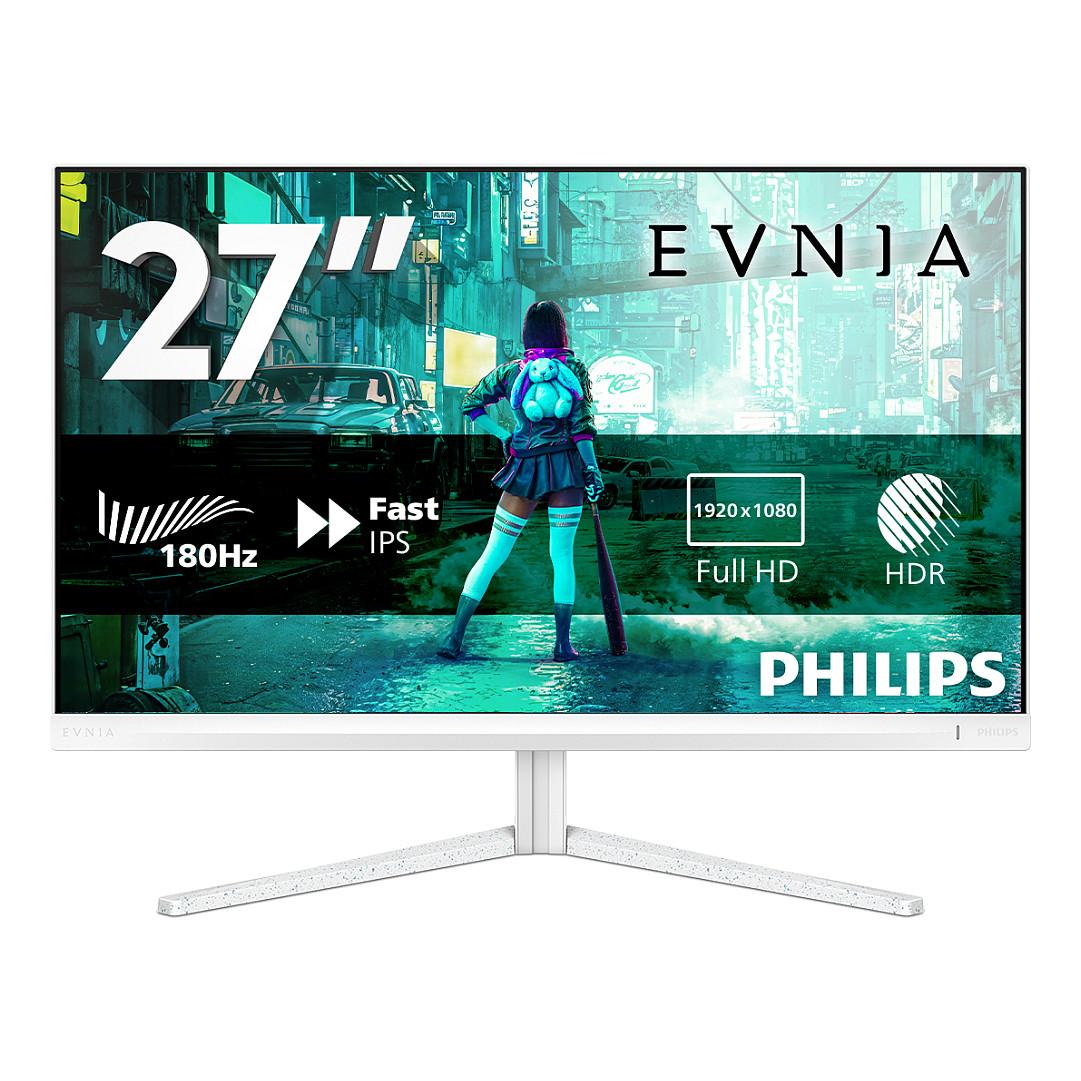 Monitor Gaming Philips Evnia 27M2N3201A/00 / 27" / Full HD Fast IPS / 180 Hz / 1 ms / 2x HDMI + DisplayPort / HDR10 – Bardhë