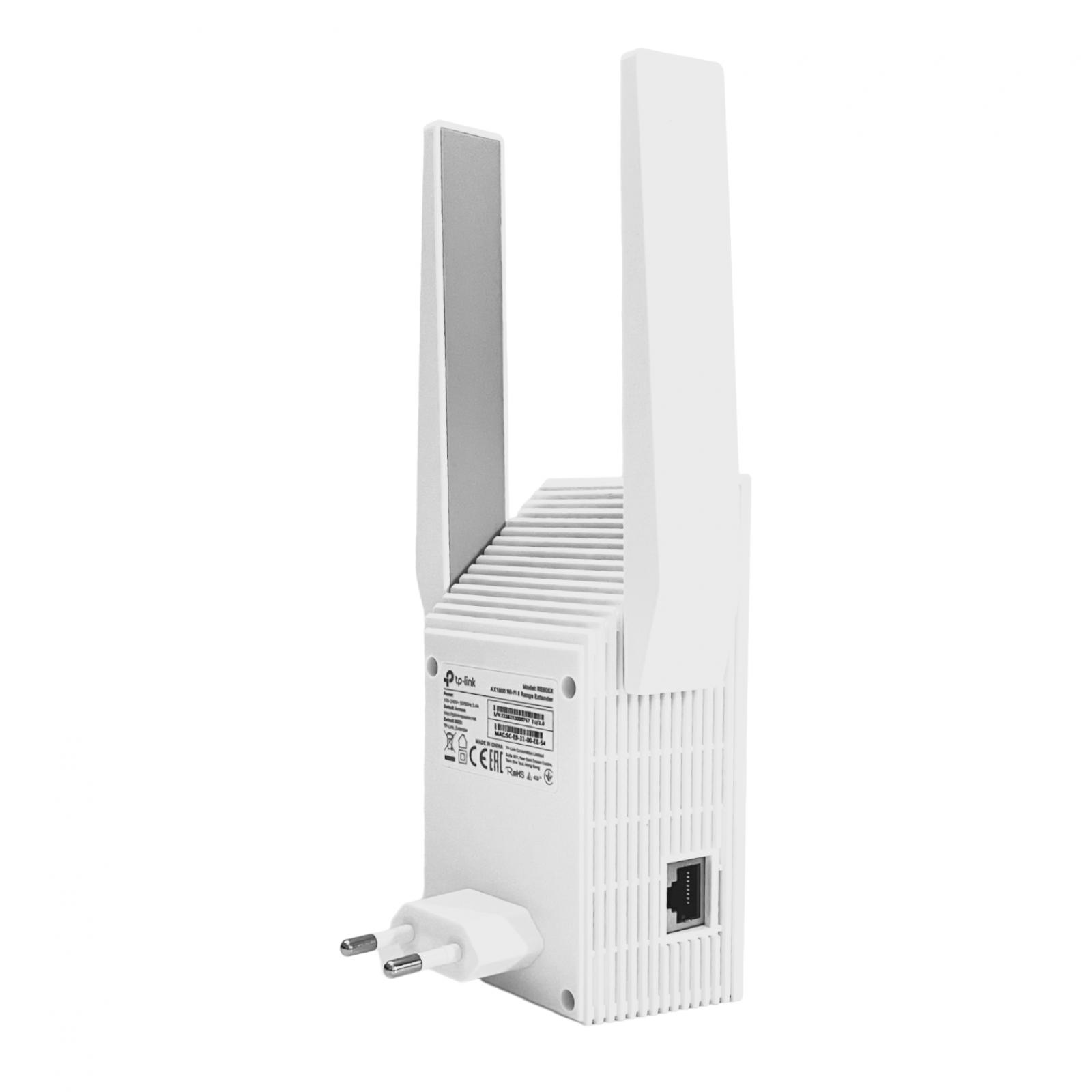 TP-Link RE605X AX1800 Wi-Fi 6 Range Extender – Dual-Band, 1800Mbps, 1× Gigabit Ethernet, OneMesh/EasyMesh, AP Mode, E Bardhë - 3
