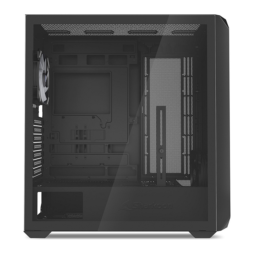 Kasë Sharkoon AK2 RGB ATX 1xGlass - Zezë - 4
