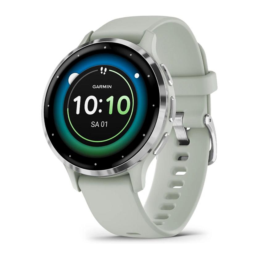 Orë e mençur Garmin Venu 3S / 41mm / AMOLED / GPS / Bluetooth / Wi-Fi / NFC / 8GB - Hiri/Argjend - 1