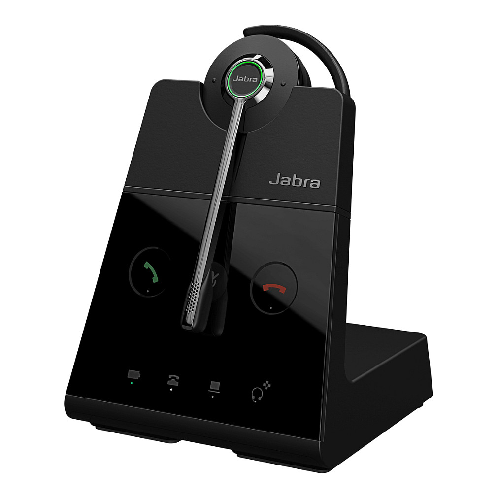 Kufje pa kabllo Jabra Engage 65 SE Convertible / DECT / Business Headset / 2 Mikrofona / USB-C / Me bazë karikimi – Zezë