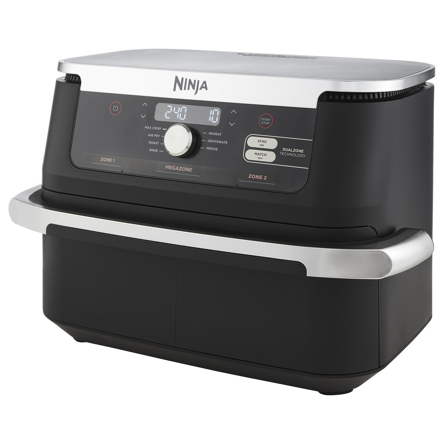 Fryer Ninja Foodi FlexDrawer AF500EU, 10,4 L, 2470 W, 2 Zona nga 5,2 L, 7 Funksione - Zezë/Bardhë - 6