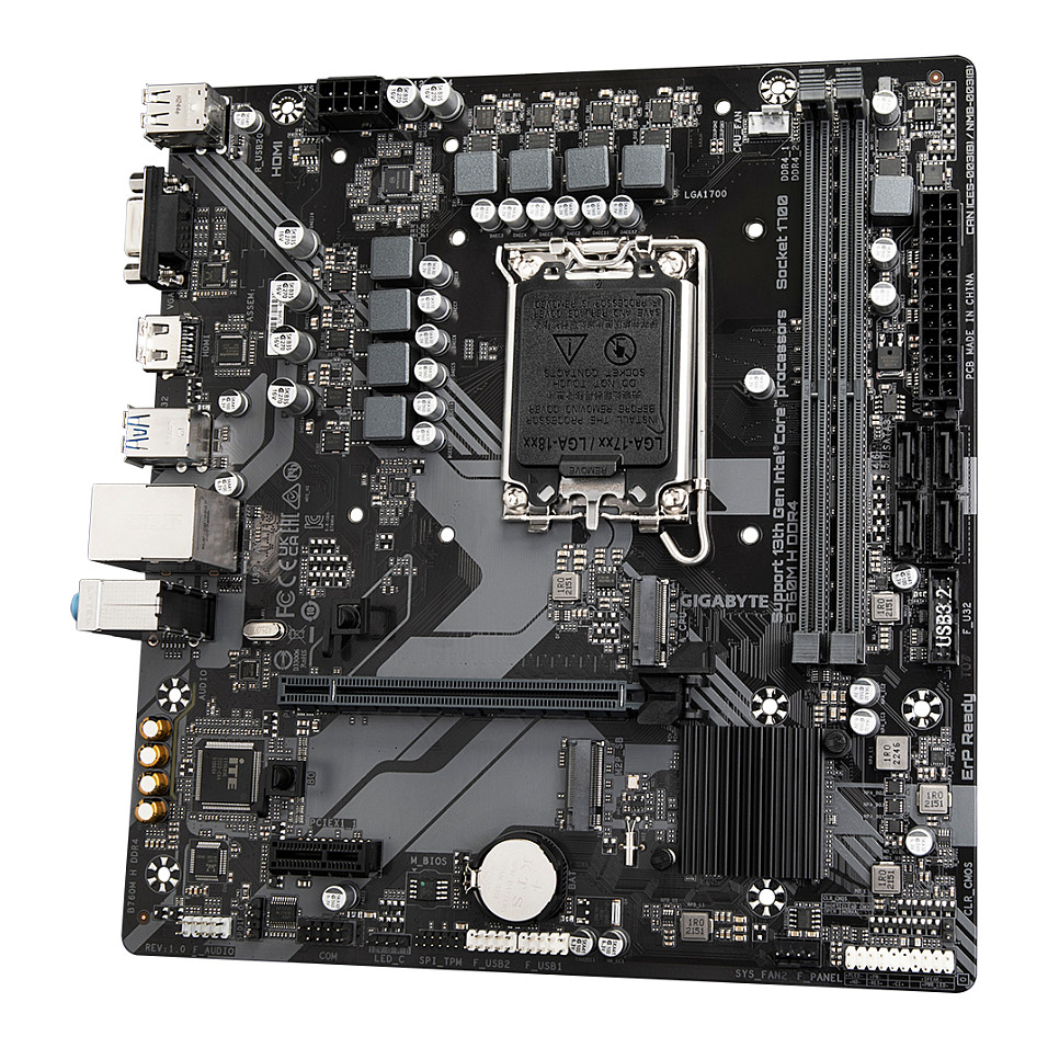 Pllakë Amë GA-B760M H DDR4 - 4
