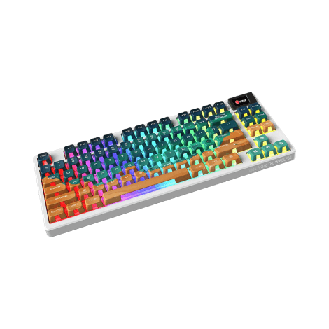 Tastierë Gaming MSI FORGE GK600 TKL W MARS, Mekanike, TKL, RGB, Hot-Swappable, US Layout – Bardhë/Multicolor - 2