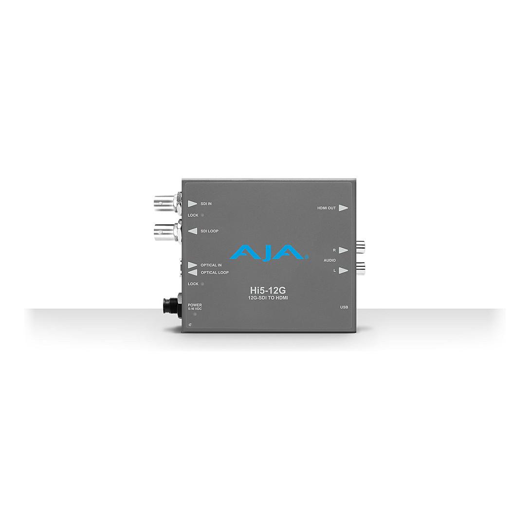 Konvertues Video AJA Hi5-12G, 12G-SDI në HDMI 2.0, deri 4K/60p, 4096 × 2160, BNC, HDR - Hiri
