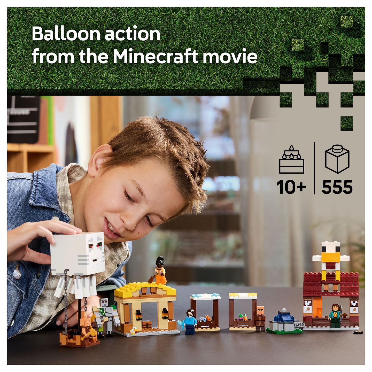 LEGO Minecraft The Ghast Balloon Village Attack - 25