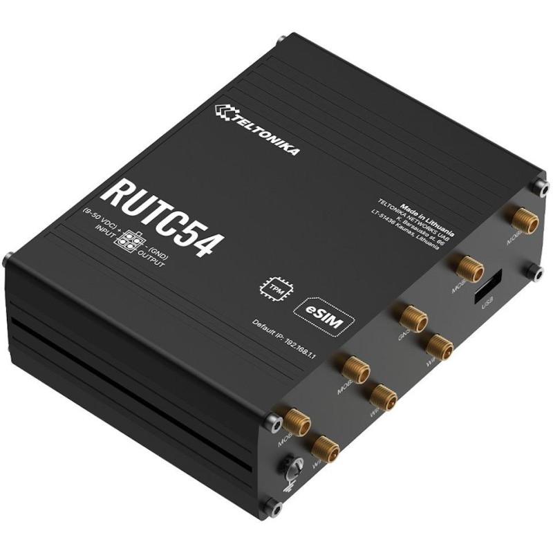 Ruter Industrial Teltonika RUTC54, 5G, Wi-Fi 6, Dual-Band, Dual SIM + eSIM, Gigabit Ethernet - Zezë - 2