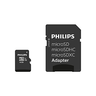 Kartë Memorie SD Philips 32GB microSDHC Class 10 UHS-I U1 + Adapter - 1