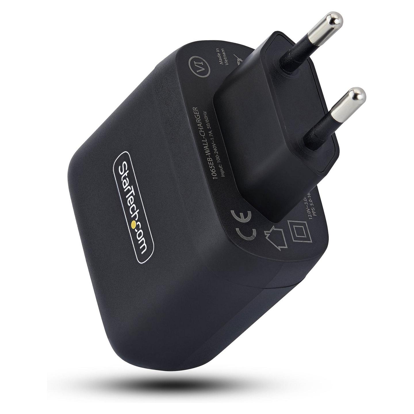 Karikues StarTech 1065EB-WALL-CHARGER, USB-C, 65W, GaN, Power Delivery 3.0, PPS - Zezë - 2