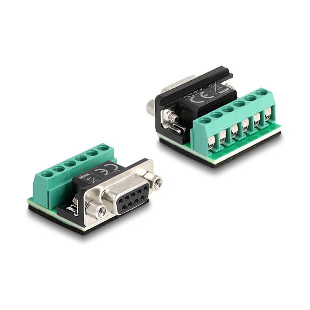 Kabllo USB DeLOCK 64268, USB-A në RS-422/485, 1m, USB 2.0, 921.6Kbps, 5V - Zezë/Transparente - 3