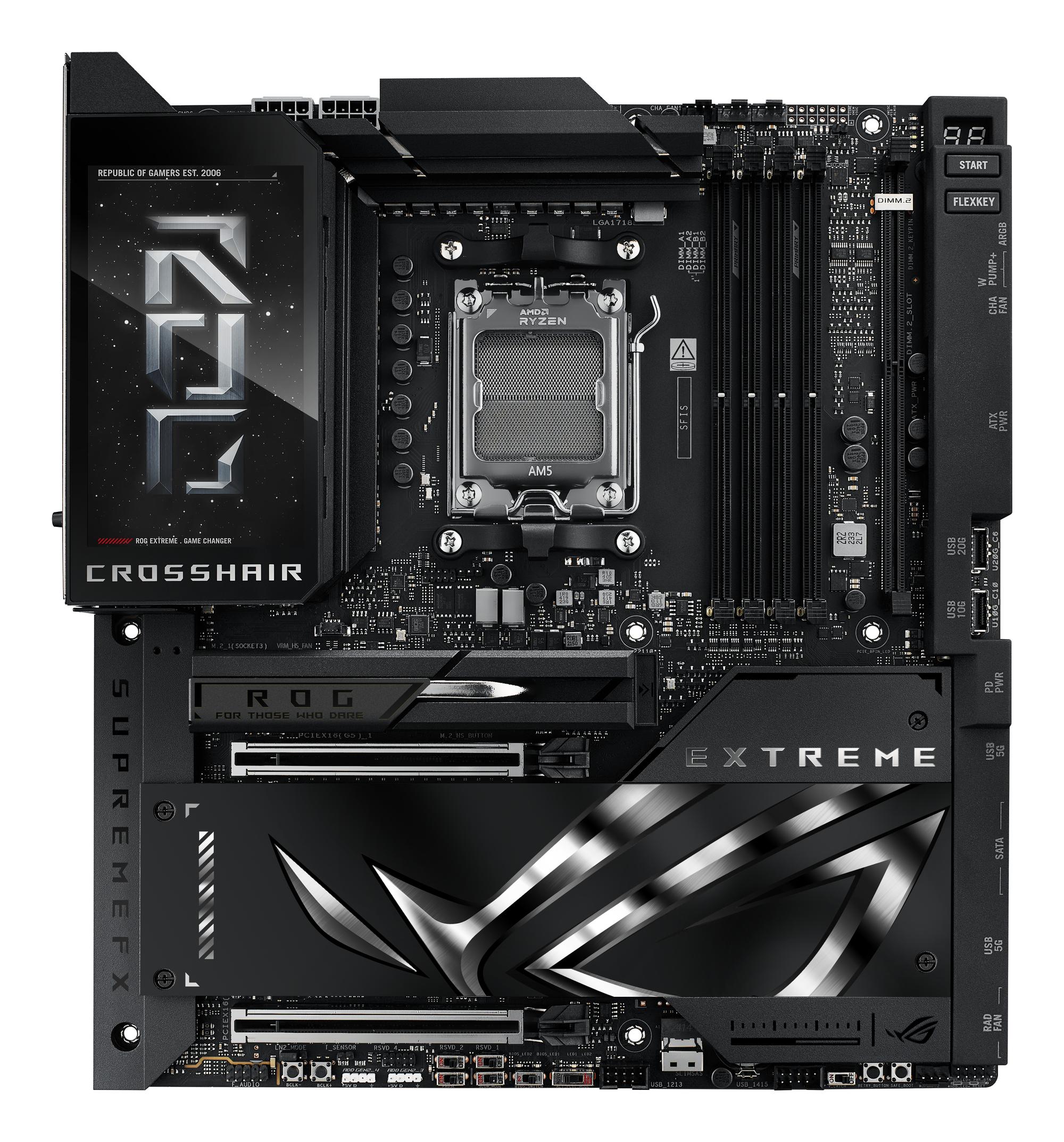 ASUS ROG CROSSHAIR X870E EXTREME – AMD X870E, AM5, DDR5, Wi-Fi 7, 10GbE, E-ATX